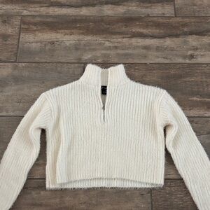 Art Class Cream Half-Zip Sweater